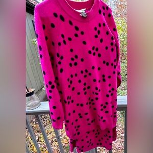 vintage 80’s pink lambswool sutton sweater set for bloomingdales italy M